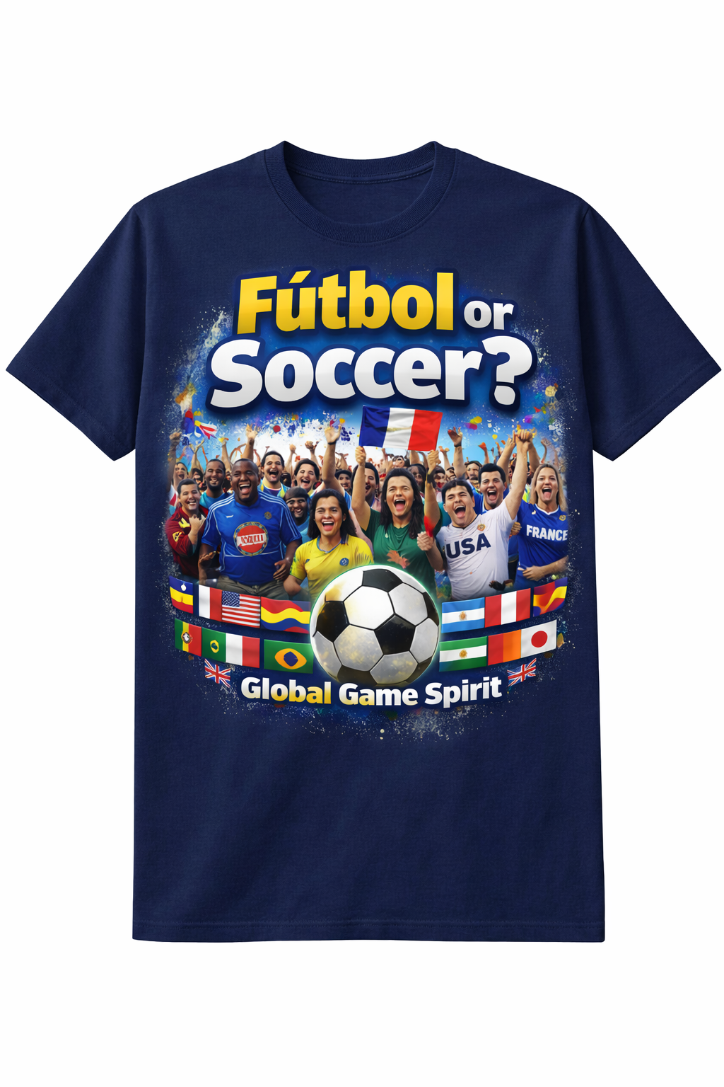 ⚽ Fútbol or Soccer? – Global Game Spirit Tee