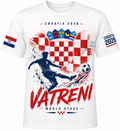 Croatia “Vatreni” 2026 Tee – Front & Back Print | World Stage | Unisex White Cotton Soccer Fan T-Shirt