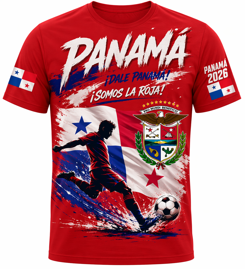 Panama 2026 “¡Dale Panamá!” Fan Tee – Red Stadium Edition