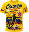 Colombia 2026 “¡Vamos Colombia!” Fan Tee – Yellow Stadium Edition