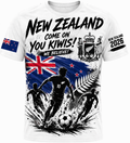 New Zealand 2026 “Come On You Kiwis!” Fan Tee – White Stadium Edition