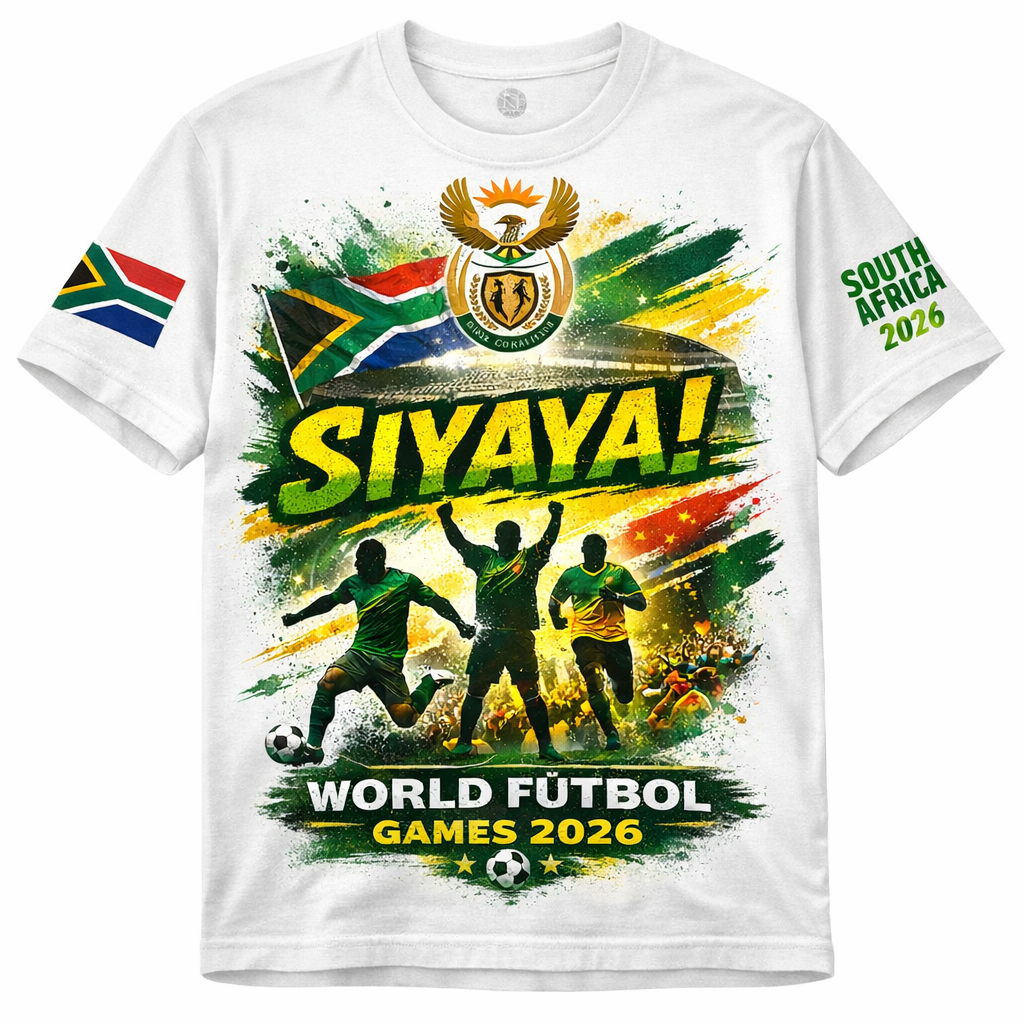 South African World Fútbol 2026 Unisex Fan Tee