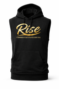 Rise No Sleeve black hoodie
