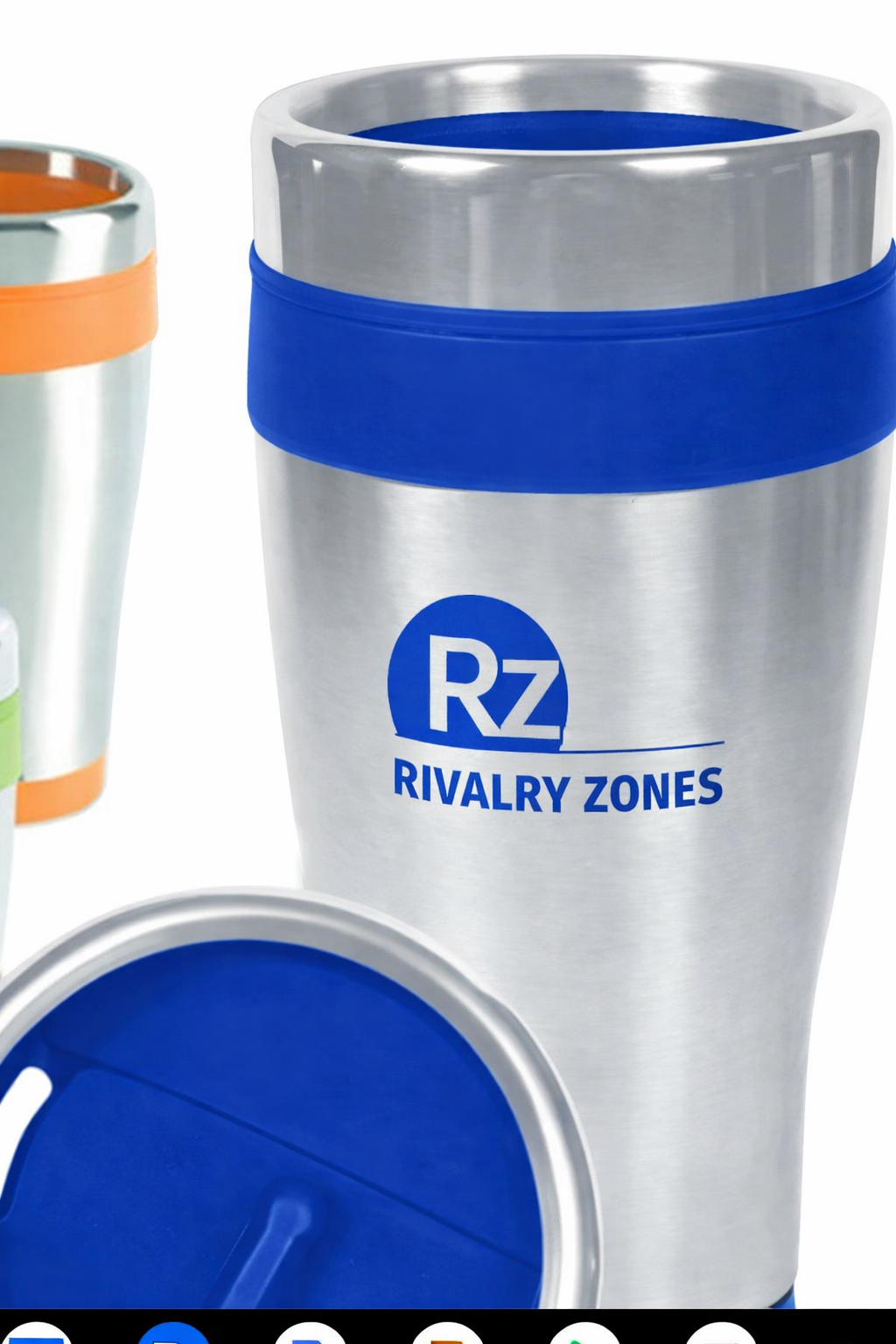 16oz Rivalry Zones Travel Tumbler