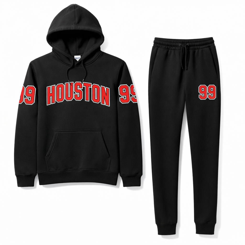 Men's 2 Piece Hoodie & Pants Set- Houston 99
