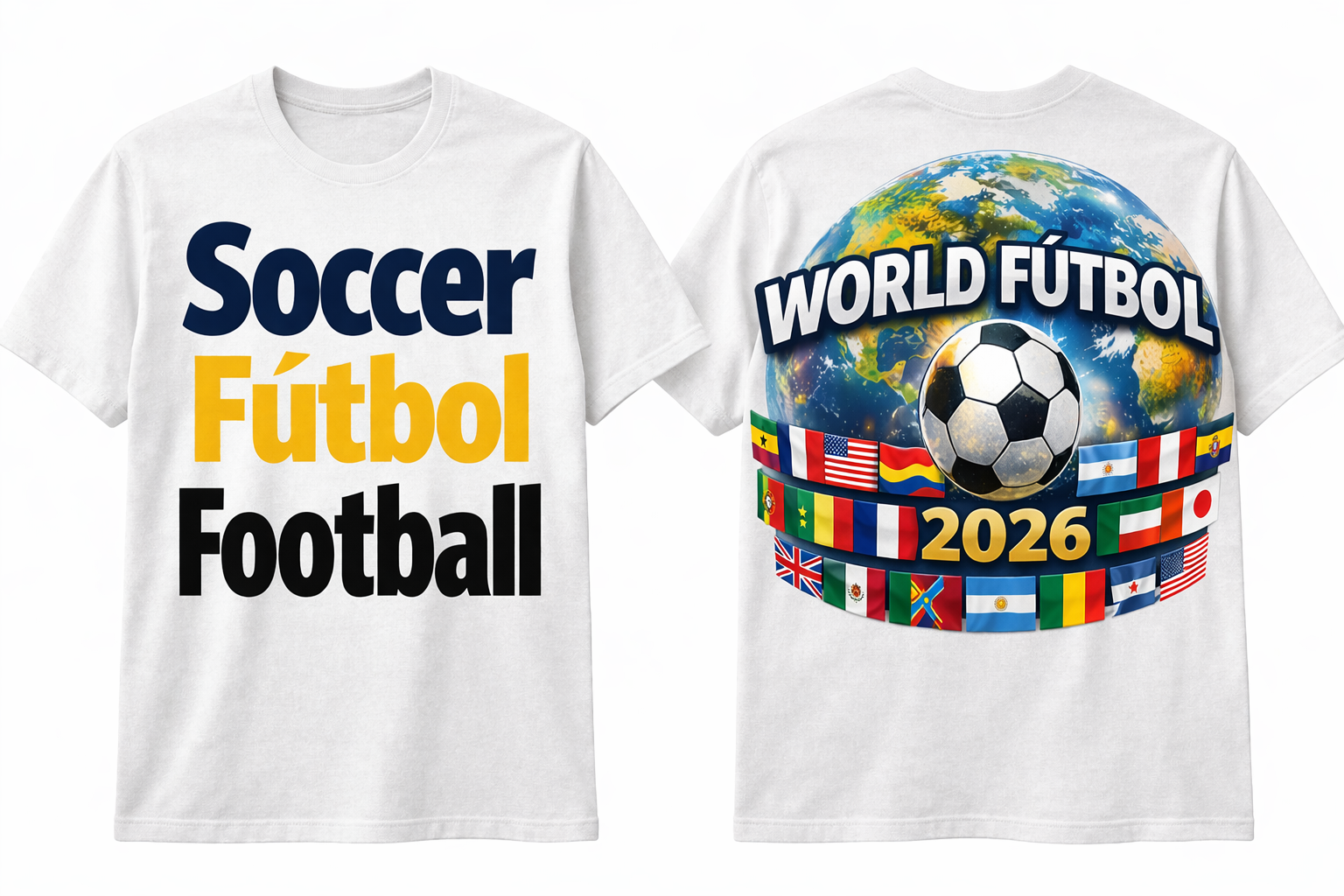 🌍 Soccer / Fútbol / Football – World Fútbol 2026 Tee
