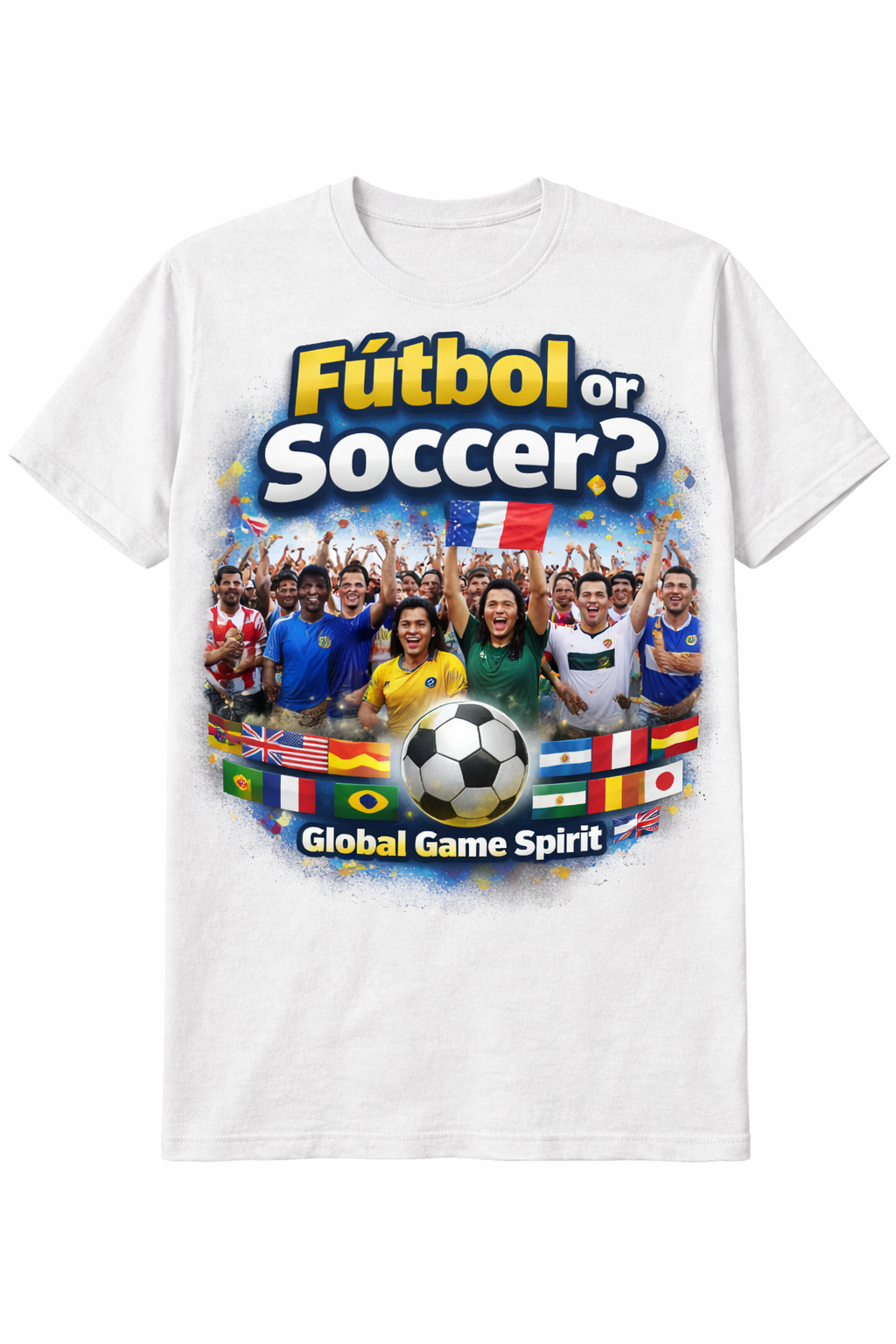 ⚽ Fútbol or Soccer? – Global Game Spirit Tee