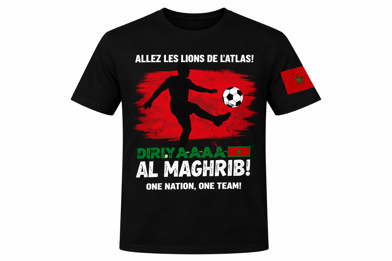 Morocco Soccer/Football Fan Tee
