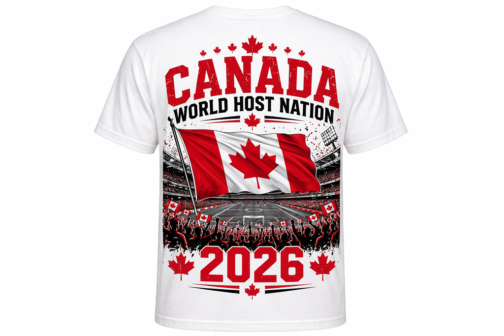 Canada 2026 Soccer Fan Tee – “Game On EH!” Host Nation Shirt (Front & Back Design)