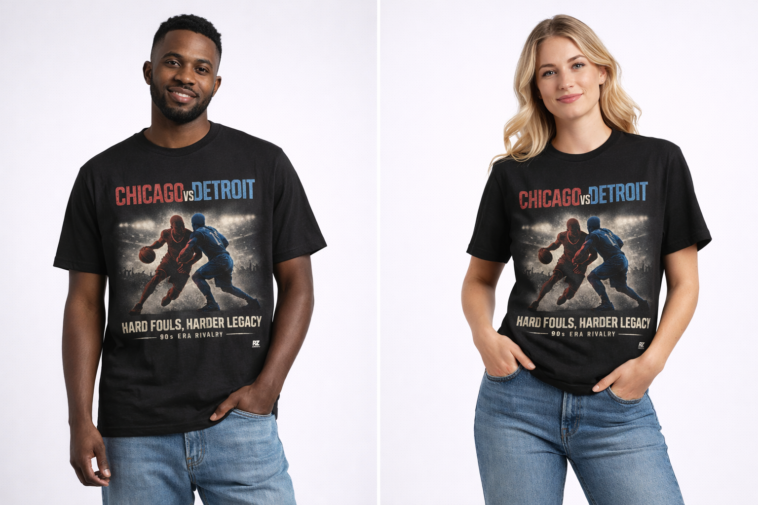Chicago vs Detroit Rivalry Tee
