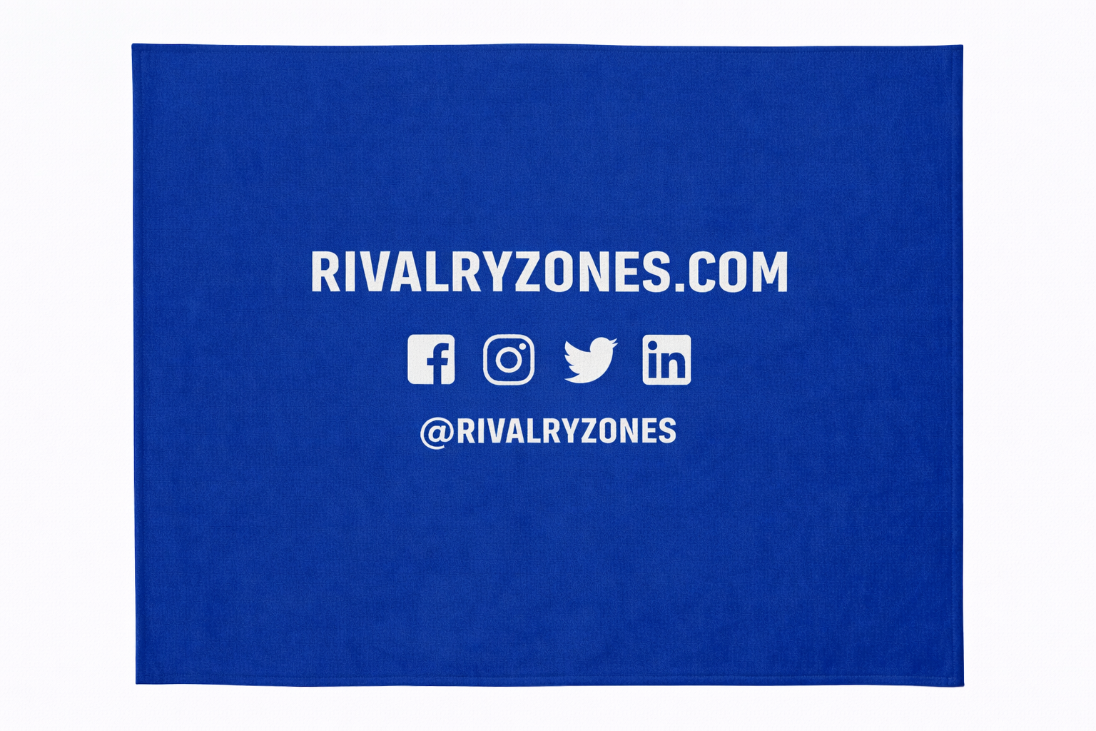 Rivalry Zones Stadium Fleece Blanket-Blue