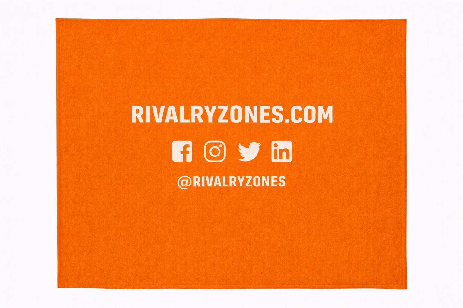Rivalry Zones Stadium Fleece Blanket-Orange