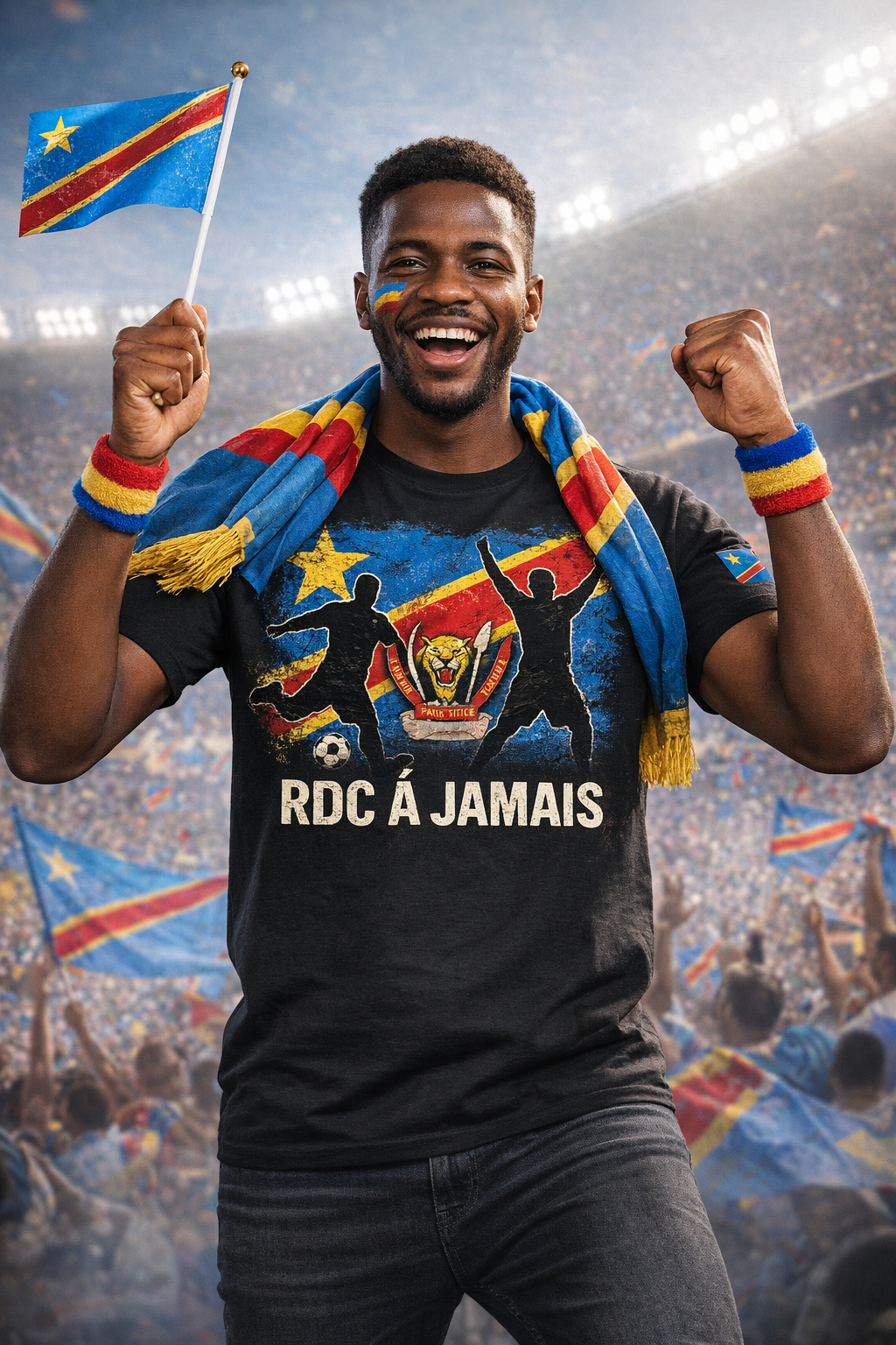 Congolese Soccer Football Fan Tee