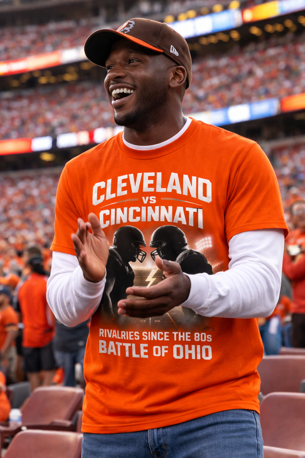 Men's Cleveland vs Cincinnati Rivalry Tee