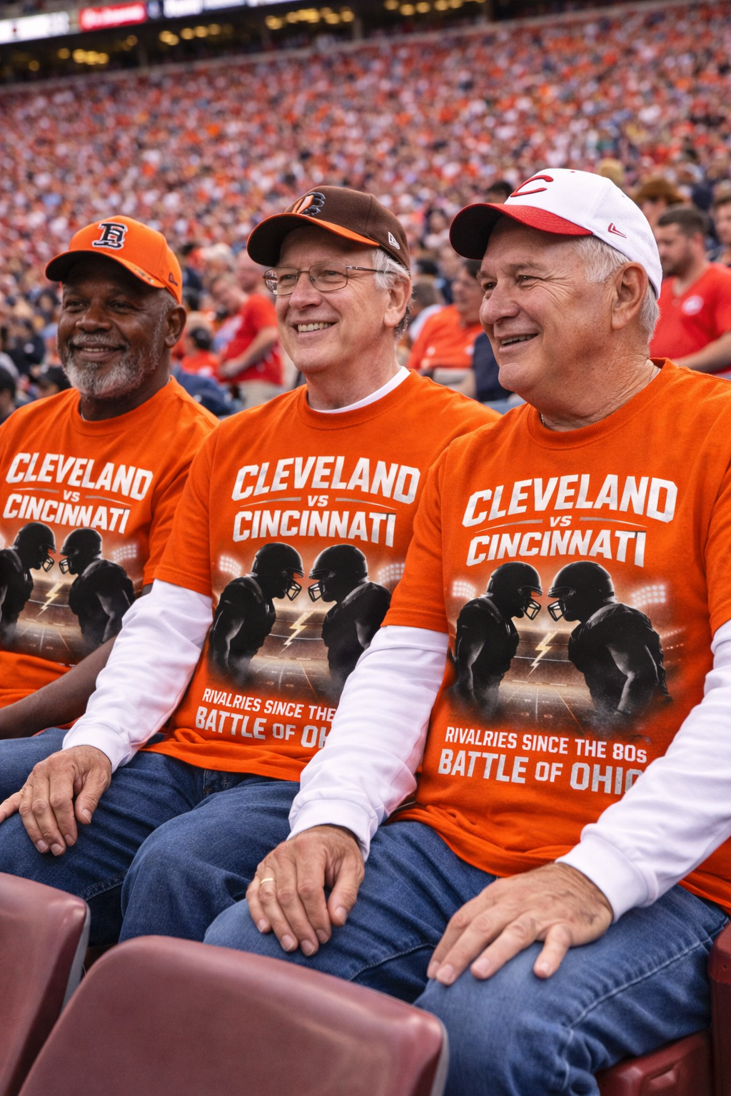 Men's Cleveland vs Cincinnati Rivalry Tee