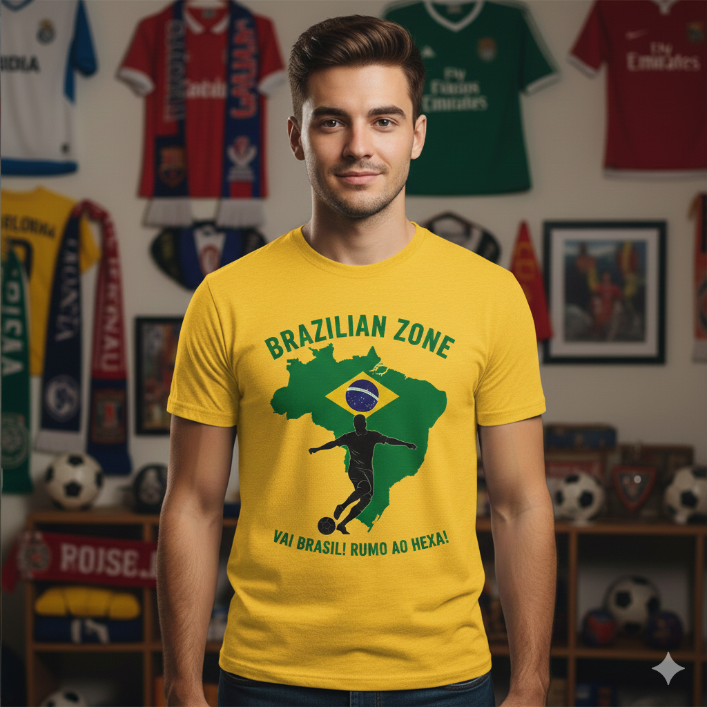 Brazilian Zone Soccer Fan Tee