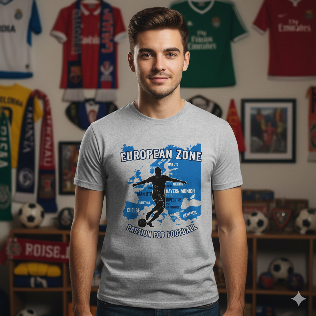 European Zone Football Soccer- Tee