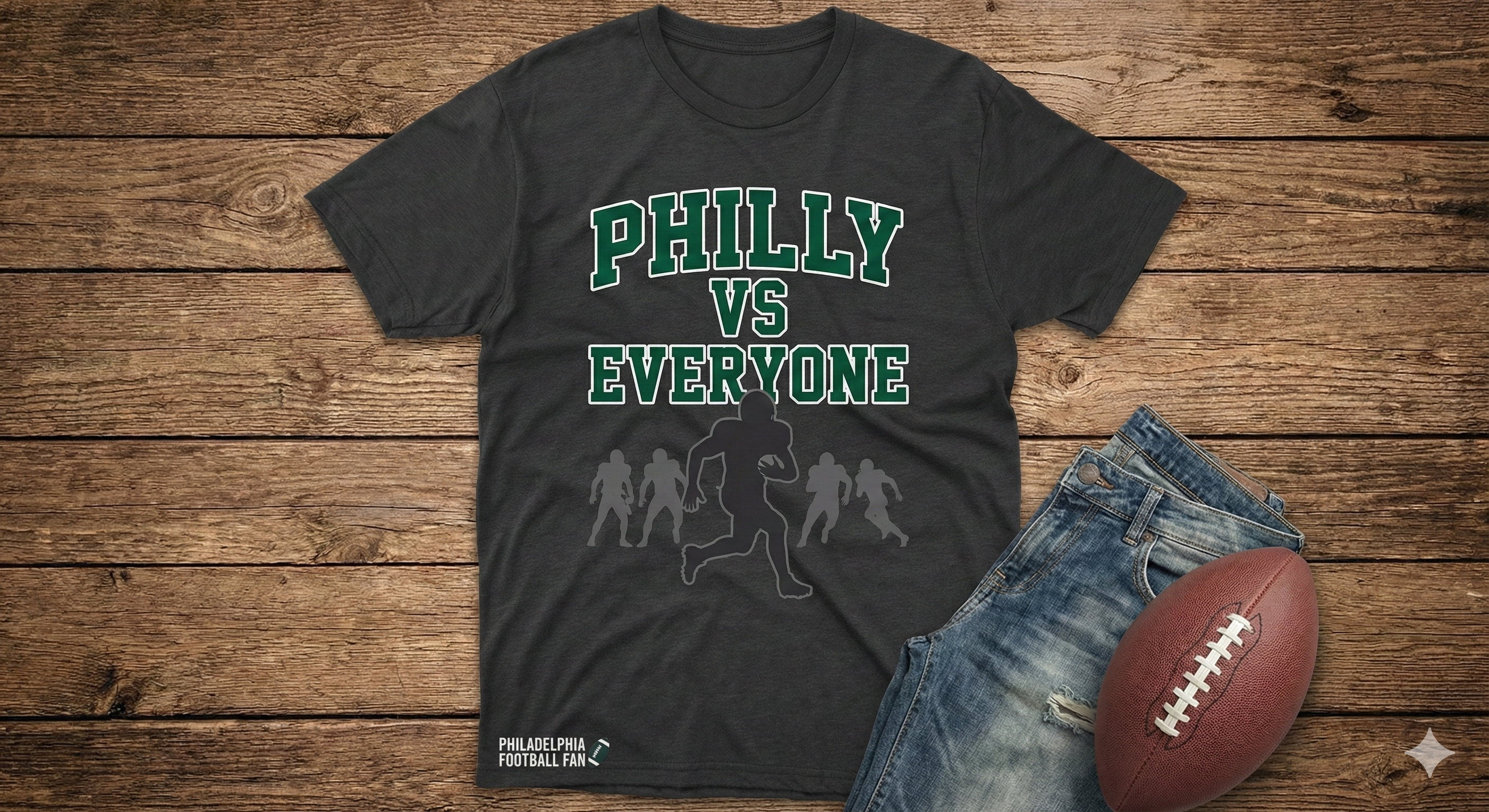 Philly vs Everyone Football Tee