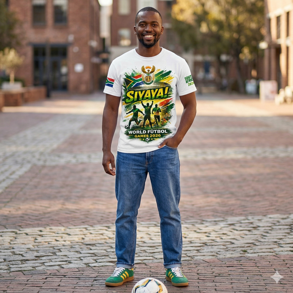 South African World Fútbol 2026 Unisex Fan Tee