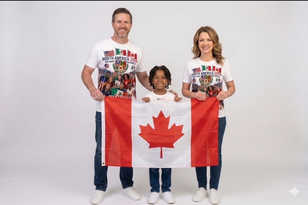 North America 2026 Host Soccer/ Fútbol Unisex Tee