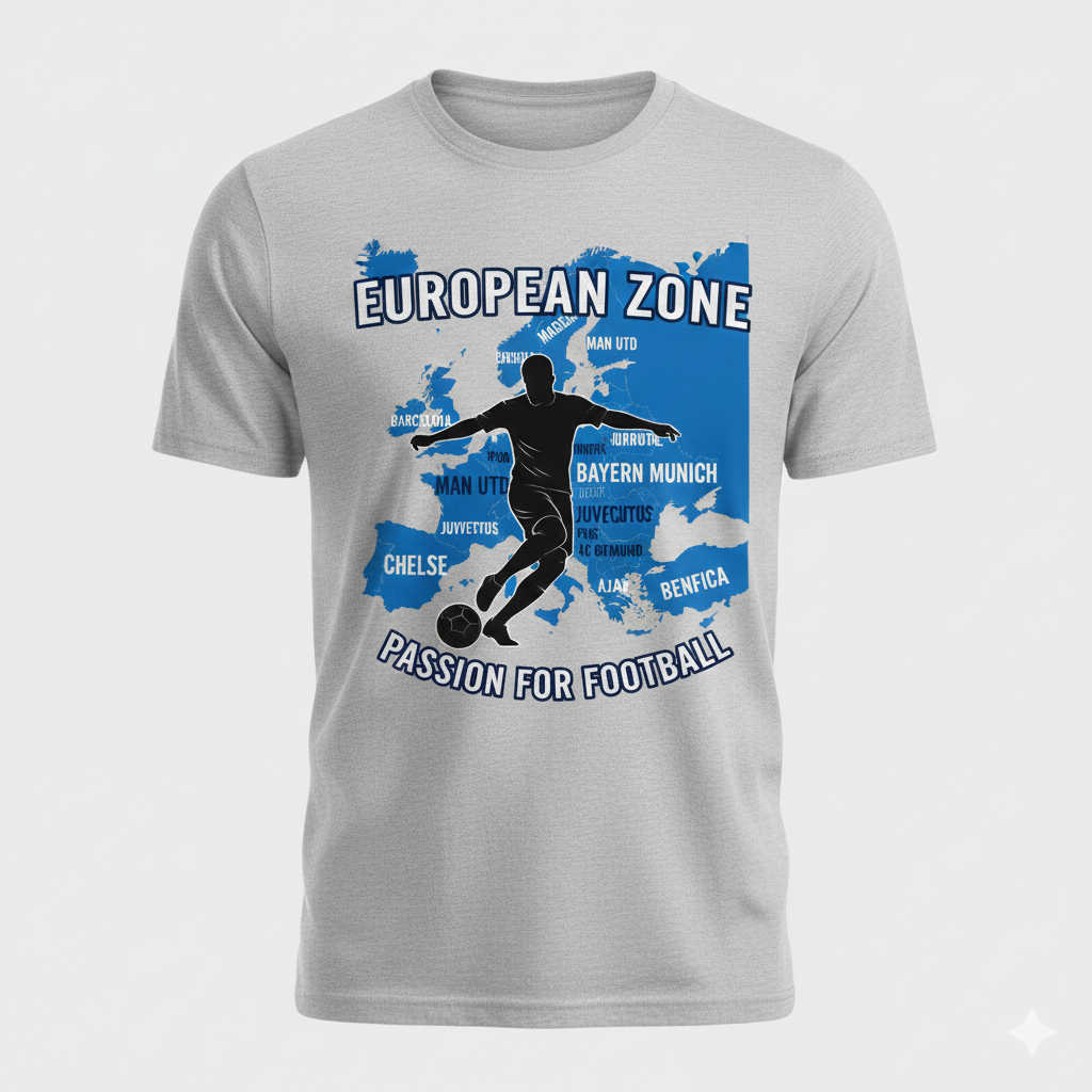 European Zone Football Soccer- Tee