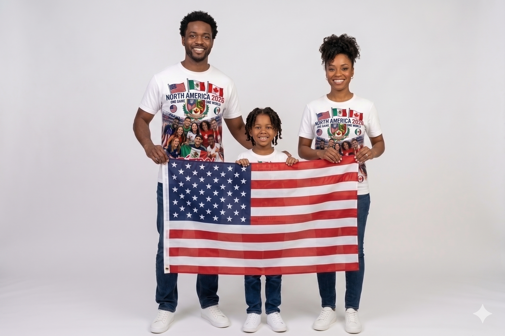North America 2026 Host Soccer/ Fútbol Unisex Tee