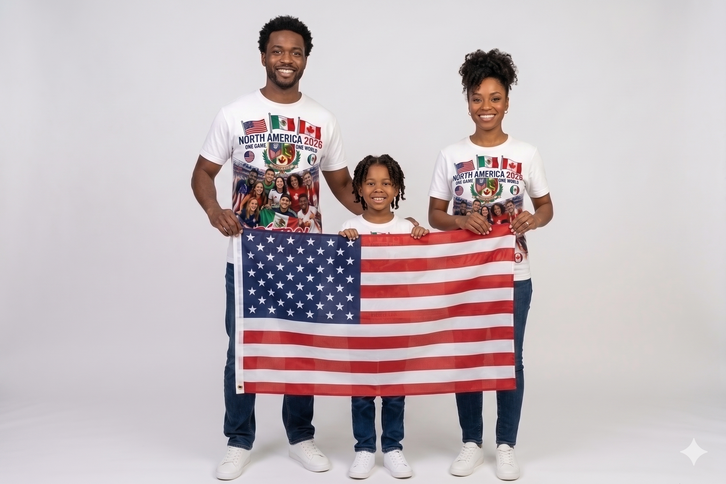 North America 2026 Host Soccer/ Fútbol Unisex Tee