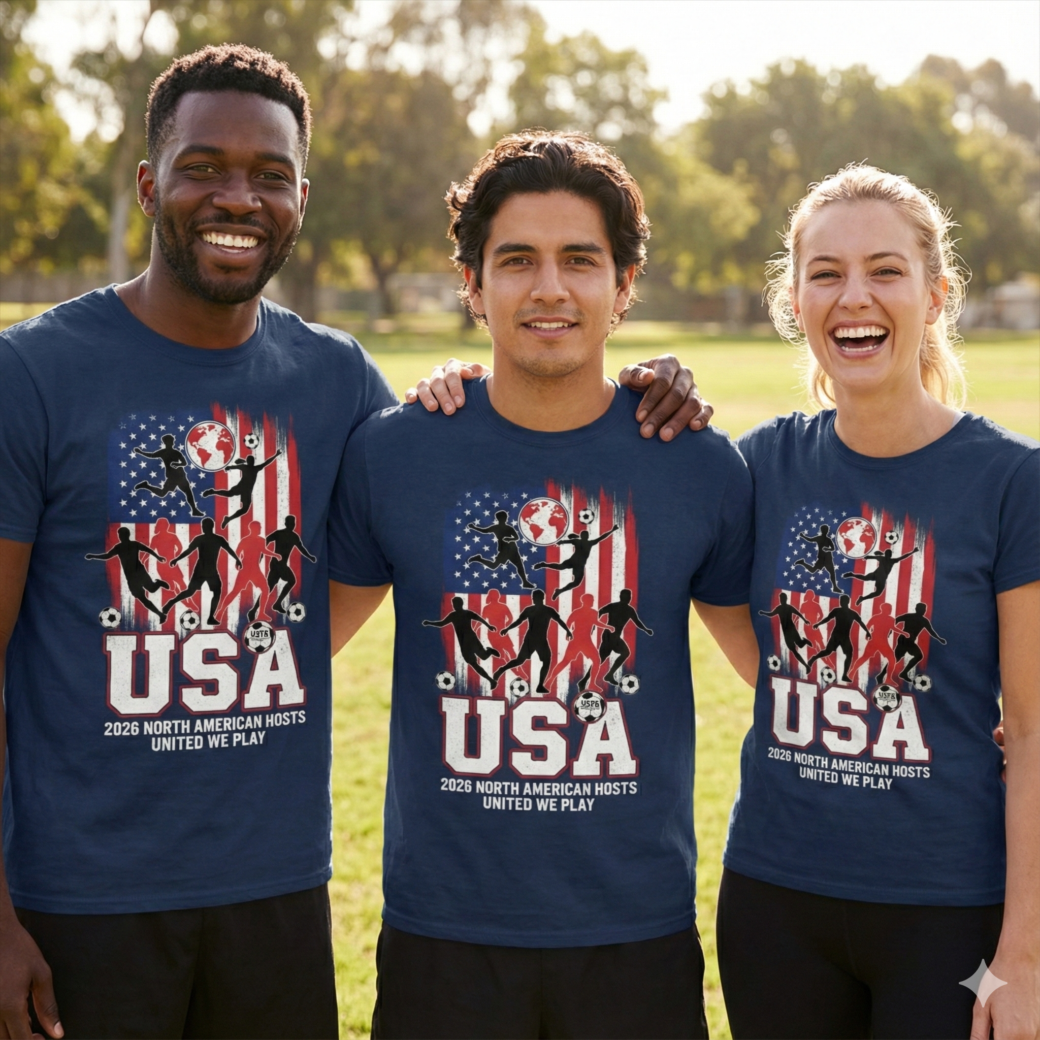 USA Soccer Fan Tee