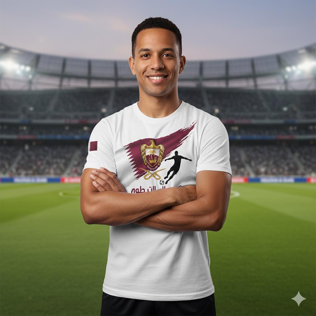 Qatar Soccer Football Fan Tee