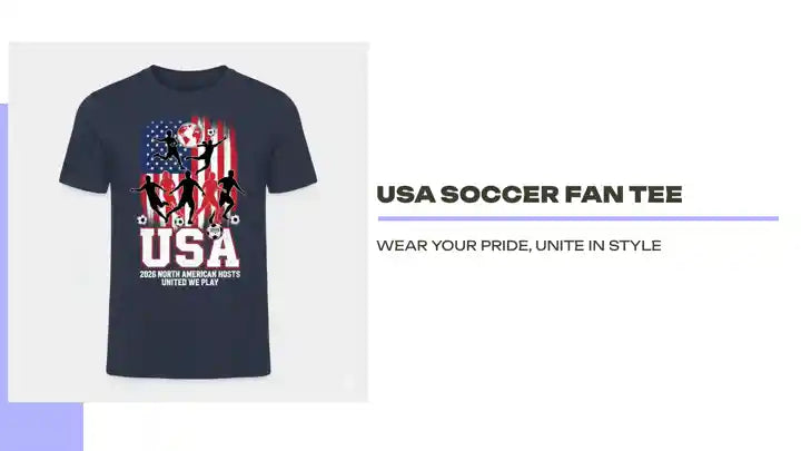 USA Soccer Fan Tee by@Outfy